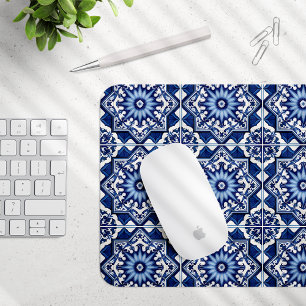 Mittelmeer-Fliesen, Portugal, Azulejo, Majolica Mousepad