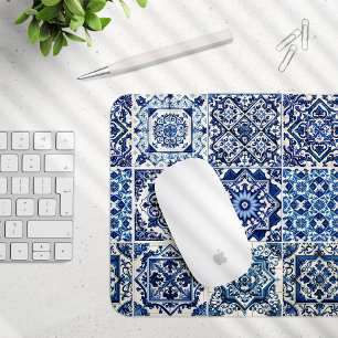 Mittelmeer-Fliesen, Portugal, Azulejo, Majolica Mousepad