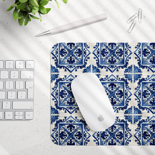 Mittelmeer-Fliesen, Portugal, Azulejo, Majolica Mousepad