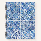 Mittelmeer-Fliesen, Portugal, Azulejo, Majolica Notizblock (Vorderseite)