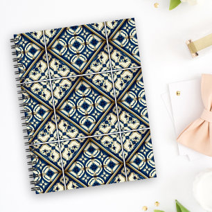 Mittelmeer-Fliesen, Portugal, Azulejo, Majolica Notizblock