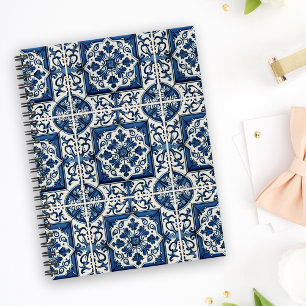 Mittelmeer-Fliesen, Portugal, Azulejo, Majolica Notizblock