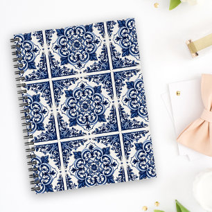 Mittelmeer-Fliesen, Portugal, Azulejo, Majolica Notizblock