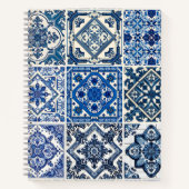 Mittelmeer-Fliesen, Portugal, Azulejo, Majolica Notizblock (Vorderseite)