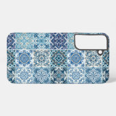 Mittelmeer-Fliesen, Portugal, Azulejo, Majolica Samsung Galaxy Hülle (Rückseite (Horizontal))