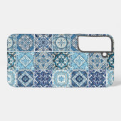 Mittelmeer-Fliesen, Portugal, Azulejo, Majolica Samsung Galaxy Hülle (Rückseite (Horizontal))