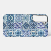 Mittelmeer-Fliesen, Portugal, Azulejo, Majolica Samsung Galaxy Hülle (Rückseite (Horizontal))
