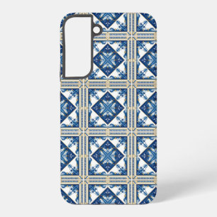 Mittelmeer-Fliesen, Portugal, Azulejo, Majolica Samsung Galaxy Hülle