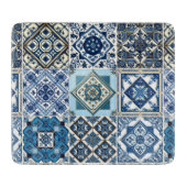 Mittelmeer-Fliesen, Portugal, Azulejo, Majolica Schneidebrett (Vorderseite)