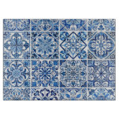 Mittelmeer-Fliesen, Portugal, Azulejo, Majolica Schneidebrett (Vorderseite)