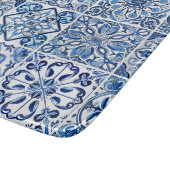 Mittelmeer-Fliesen, Portugal, Azulejo, Majolica Schneidebrett (Ecke)