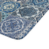 Mittelmeer-Fliesen, Portugal, Azulejo, Majolica Schneidebrett (Ecke)