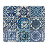 Mittelmeer-Fliesen, Portugal, Azulejo, Majolica Schneidebrett (Vorderseite)