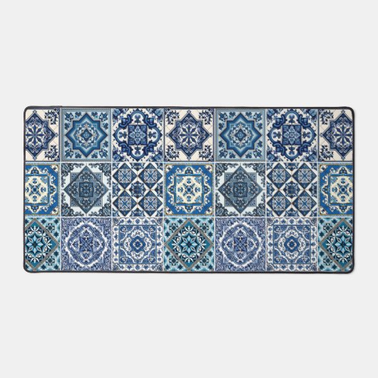 Mittelmeer-Fliesen, Portugal, Azulejo, Majolica Schreibtischunterlage (Vorderseite)