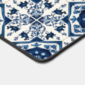 Mittelmeer-Fliesen, Portugal, Azulejo, Majolica Schreibtischunterlage (Ecke)