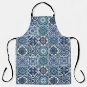 Mittelmeer-Fliesen, Portugal, Azulejo, Majolica Schürze (Vorderseite)