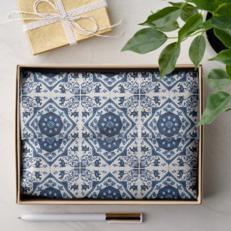 Mittelmeer-Fliesen, Portugal, Azulejo, Majolica Seidenpapier