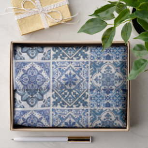 Mittelmeer-Fliesen, Portugal, Azulejo, Majolica Seidenpapier