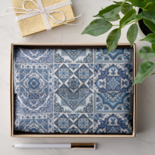 Mittelmeer-Fliesen, Portugal, Azulejo, Majolica Seidenpapier