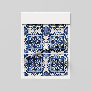 Mittelmeer-Fliesen, Portugal, Azulejo, Majolica Stoff