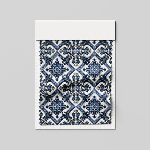 Mittelmeer-Fliesen, Portugal, Azulejo, Majolica Stoff