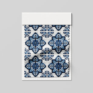 Mittelmeer-Fliesen, Portugal, Azulejo, Majolica Stoff