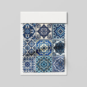 Mittelmeer-Fliesen, Portugal, Azulejo, Majolica Stoff