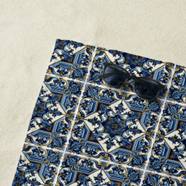 Mittelmeer-Fliesen, Portugal, Azulejo, Majolica Strandtuch