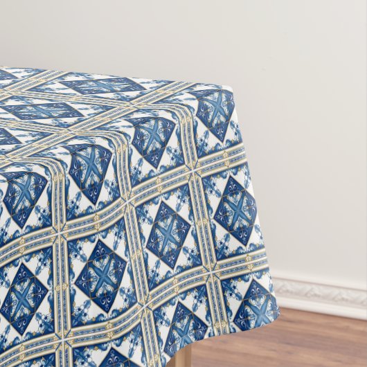 Mittelmeer-Fliesen, Portugal, Azulejo, Majolica Tischdecke (Beispiel)