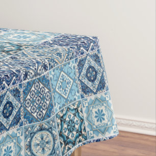 Mittelmeer-Fliesen, Portugal, Azulejo, Majolica Tischdecke