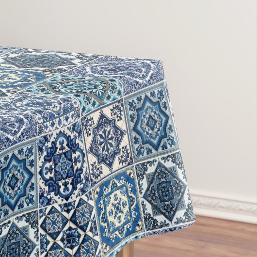 Mittelmeer-Fliesen, Portugal, Azulejo, Majolica Tischdecke (Beispiel)