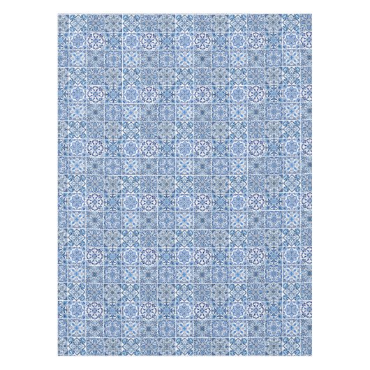 Mittelmeer-Fliesen, Portugal, Azulejo, Majolica Tischdecke (Vorderseite)