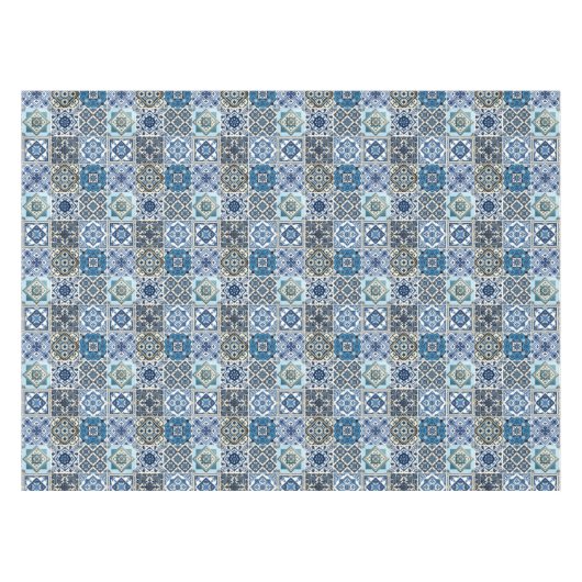 Mittelmeer-Fliesen, Portugal, Azulejo, Majolica Tischdecke (Vorderseite (Horizontal))