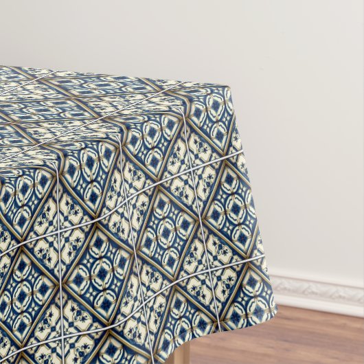 Mittelmeer-Fliesen, Portugal, Azulejo, Majolica Tischdecke (Beispiel)