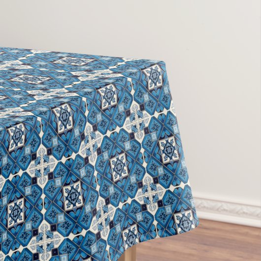 Mittelmeer-Fliesen, Portugal, Azulejo, Majolica Tischdecke (Beispiel)