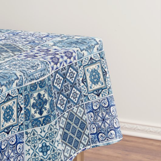 Mittelmeer-Fliesen, Portugal, Azulejo, Majolica Tischdecke (Beispiel)