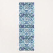 Mittelmeer-Fliesen, Portugal, Azulejo, Majolica Yogamatte (Vorderseite)