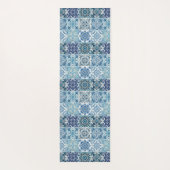 Mittelmeer-Fliesen, Portugal, Azulejo, Majolica Yogamatte (Rückseite)