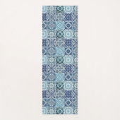 Mittelmeer-Fliesen, Portugal, Azulejo, Majolica Yogamatte (Vorderseite)