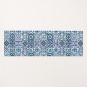 Mittelmeer-Fliesen, Portugal, Azulejo, Majolica Yogamatte (Vorderseite (Horizontal))