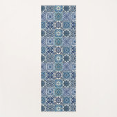 Mittelmeer-Fliesen, Portugal, Azulejo, Majolica Yogamatte (Vorderseite)