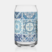 Mittelmeer-Fliesen, Portugiesisch, Azulejo, Majoli Dosenglas (Vorderseite)