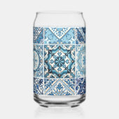 Mittelmeer-Fliesen, Portugiesisch, Azulejo, Majoli Dosenglas (Links)