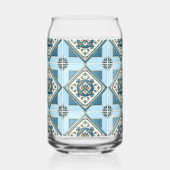 Mittelmeer-Fliesen, Portugiesisch, Azulejo, Majoli Dosenglas (Links)