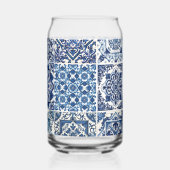 Mittelmeer-Fliesen, Portugiesisch, Azulejo, Majoli Dosenglas (Rückseite)