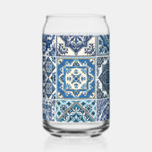 Mittelmeer-Fliesen, Portugiesisch, Azulejo, Majoli Dosenglas (Links)