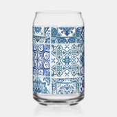 Mittelmeer-Fliesen, Portugiesisch, Azulejo, Majoli Dosenglas (Vorderseite)