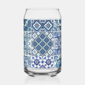 Mittelmeer-Fliesen, Portugiesisch, Azulejo, Majoli Dosenglas (Links)