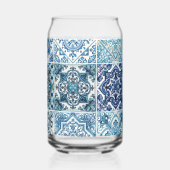 Mittelmeer-Fliesen, Portugiesisch, Azulejo, Majoli Dosenglas (Rückseite)