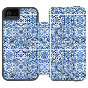 Mittelmeer-Fliesen, Portugiesisch, Azulejo, Majoli Incipio Watson™ iPhone 5 Geldbörsen Hülle